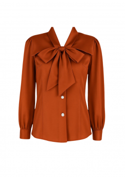 Adelia Blouse -Brick Orange