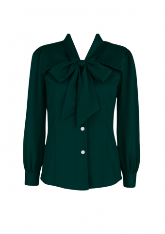 Adelia Blouse -Emerald Green