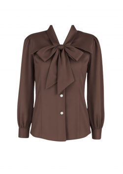 Adelia Blouse -Rich Brown