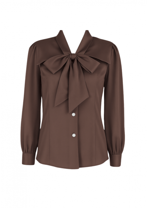 Adelia Blouse -Rich Brown