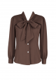 Adelia Blouse -Rich Brown