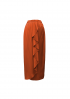 Adelia Ruffle Skirt -Brick Orange