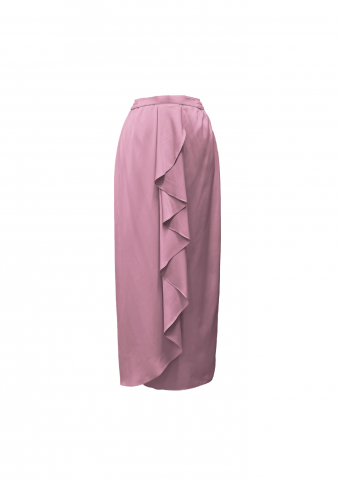 Adelia Ruffle Skirt -Pink Lavender