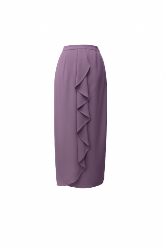 Adelia Ruffle Skirt -Dusty Purple
