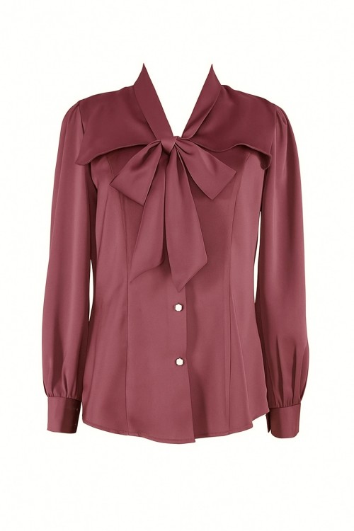 Adelia Blouse -Ruby Red