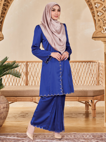 Mahsuri Kebaya Emboidery 1.0-ROYAL BLUE