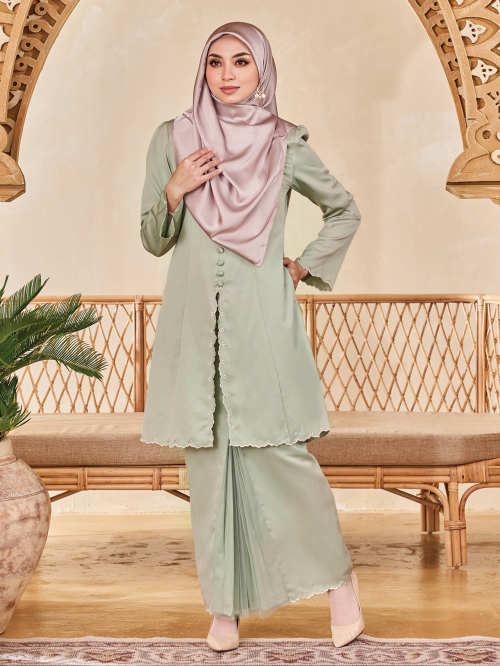 Mahsuri Kebaya Emboidery 2.0-SAGE GREEN