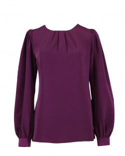 (MINOR DEFECT) Jessica Blouse 10.0-DARK PURPLE