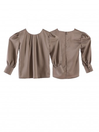 [As Is Item] Jezamine Button Blouse(K)-Silver Glam